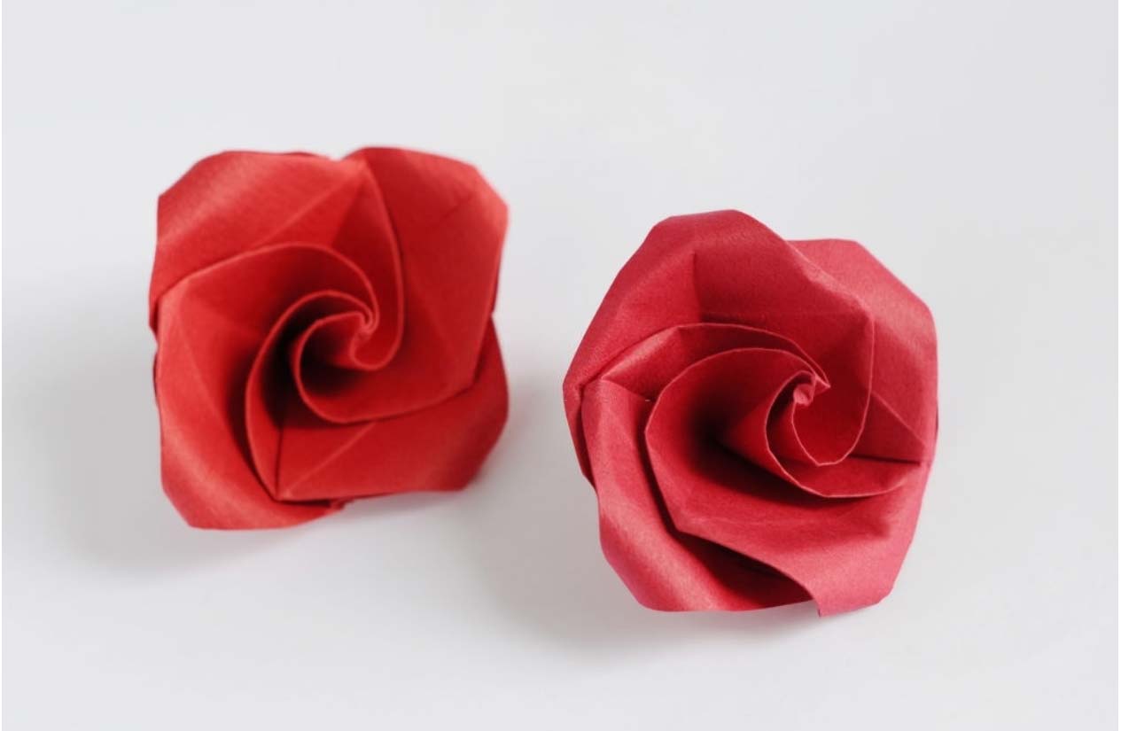 Origami rose